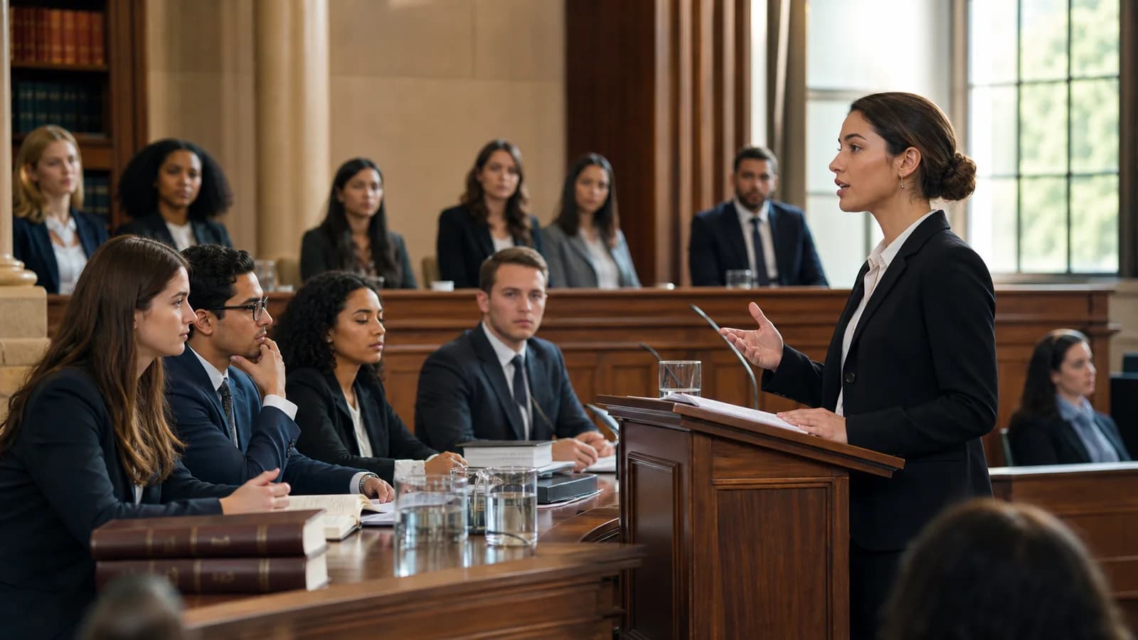 Law book and judge's gavel